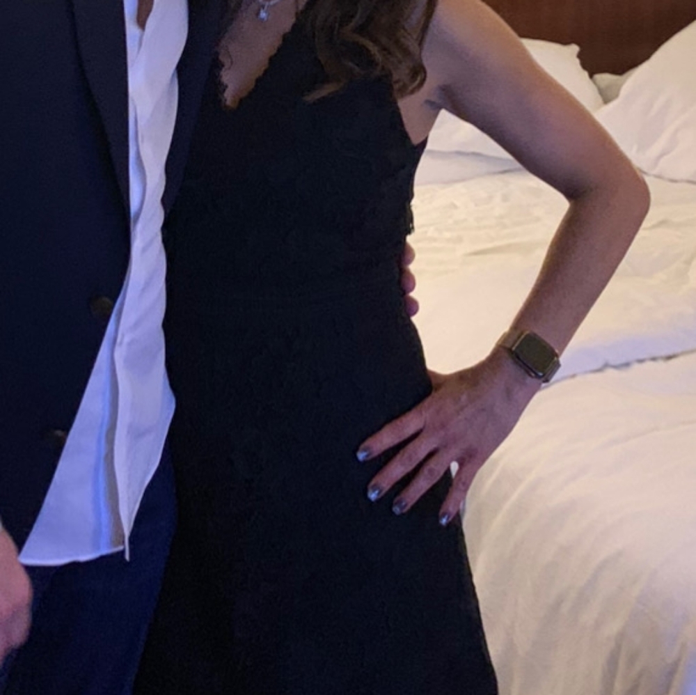 Alice & Olivia Gorgeous Black Lace Dress